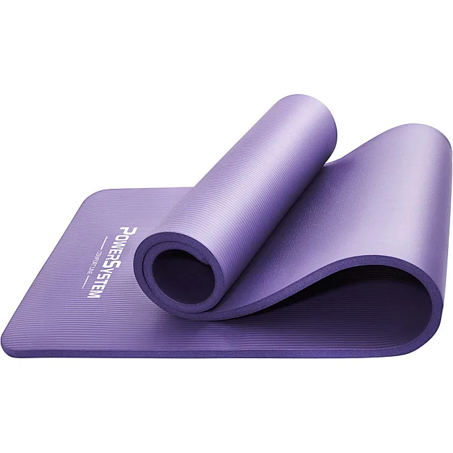 Коврик для фитнеса и йоги POWER SYSTEM PS-4017 NBR Plus Purple (180х61х1)