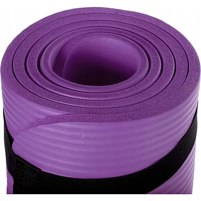 Коврик для фитнеса и йоги POWER SYSTEM PS-4017 NBR Plus Purple (180х61х1)