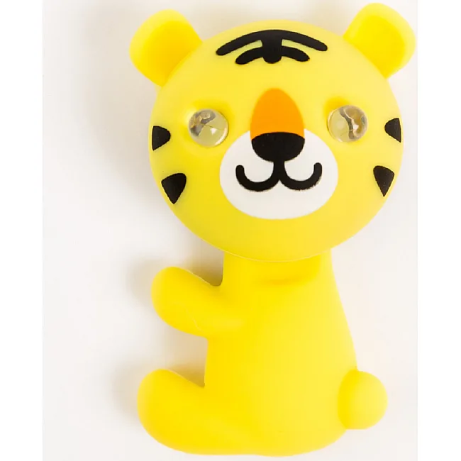 Мигалка для детского велосипеда ZOONIMAL Тигр, LED, на подседел. Свечение: Красный