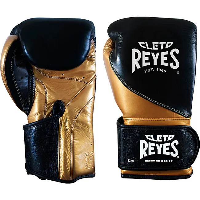 Перчатки для бокса CLETO REYES High Precision Leather Black Gold