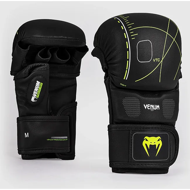 Рукавички MMA VENUM Training Camp 4,0 - Black/Neon Green