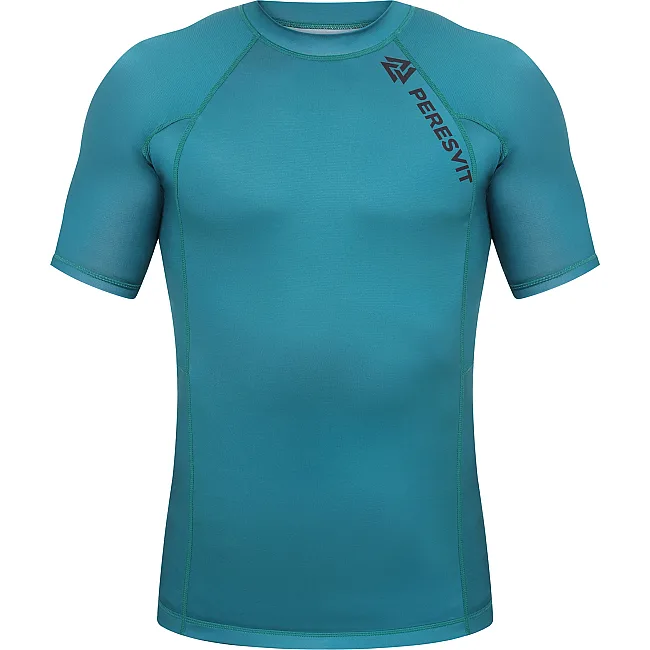 Рашгард PERESVIT Core Short Sleeve Teal Green