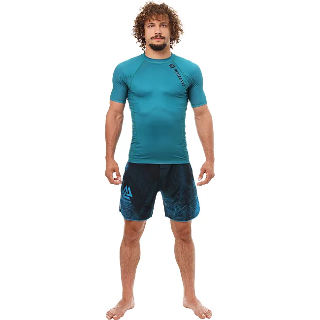 Рашгард PERESVIT Core Short Sleeve Teal Green