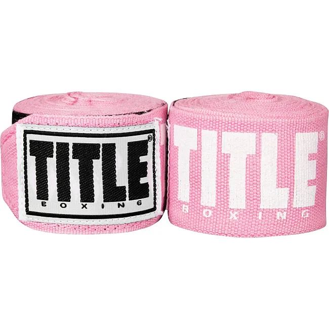 Бинты для бокса TITLE Boxing Power-Flex Elite 180" Pink (4.5м.)