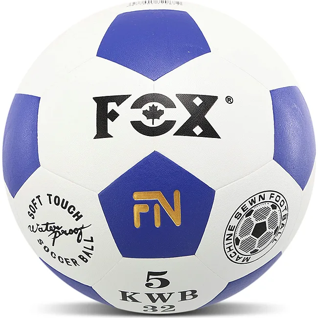 Футбольний м'яч FOX FB-7628 №5 PU (Білий-синій)