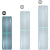 Килимок надувний Airtrack inSPORTline Airstunt 300x100x10 см, сіро-бірюзовий