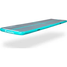 Надувной тренировочный коврик Airtrack inSPORTline Airstunt 400x100x10 см бирюзовый