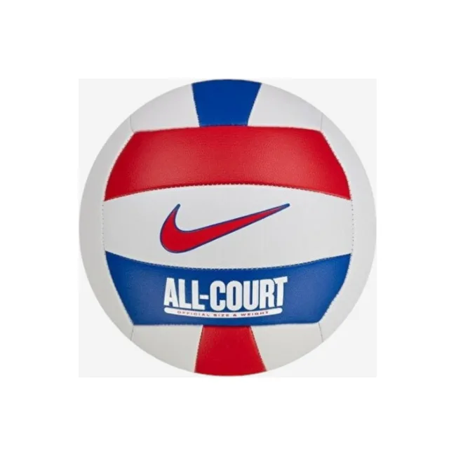 Волейбольний м'яч NIKE ALL COURT VOLLEYBALL DEFLATED WHITE/UNIVERSITY RED/GAME ROYAL size 5