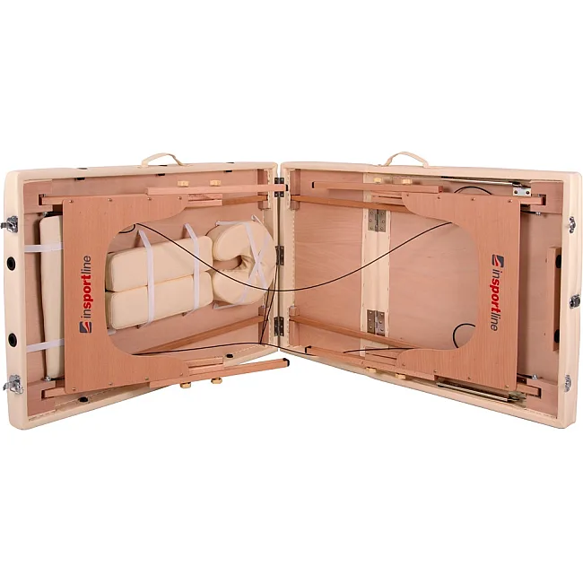 Массажный стол inSPORTline Japane 3-Piece Wooden – золотистый