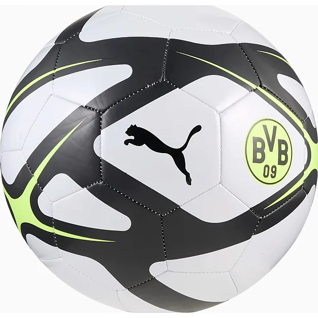 Футбольный мяч Puma BVB CULTURE Ball белый, черный, желтый 5