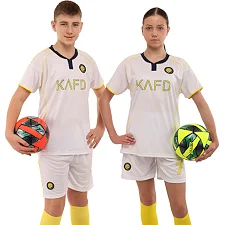 Футбольна форма дитяча із символікою клубу AL NASSR RONALDO 7 резервна 2026 SP-SPORT CO-7361 (Білий)