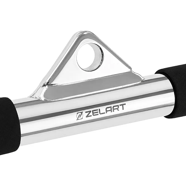 Рукоятка для тяги горизонтальная ручка для блочного тренажера ZELART TA-8424 (Хром)