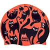 Шапочка для бассейна силиконовая для взрослых MADWAVE Cats M055457 (Коралловый)