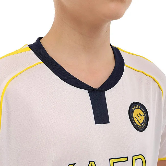 Футбольна форма дитяча із символікою клубу AL NASSR RONALDO 7 резервна 2026 SP-SPORT CO-7361 (Білий)