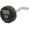 Штанга неразборная с фиксированным весом изогнутая PEV HAMMER STRENGHT TA-9978-25 (Черный)