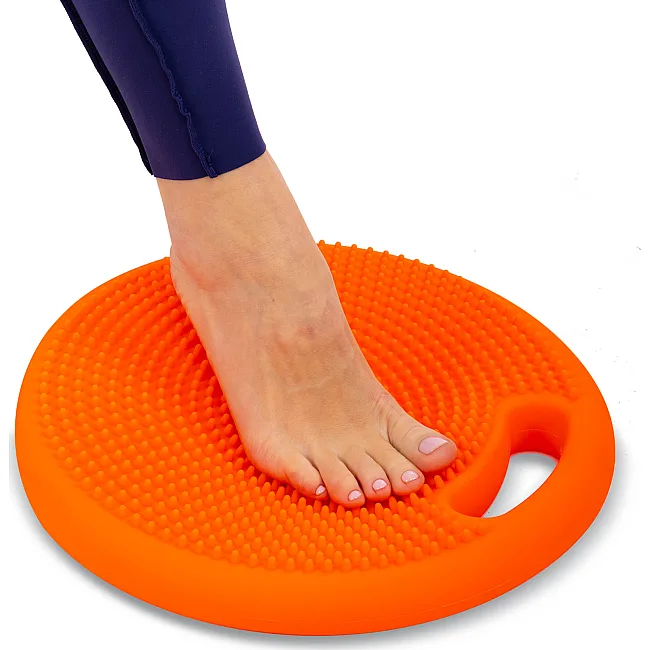 Массажная балансировочная подушка диск балансировочный BALANCE CUSHION ZELART FI-7678 диаметр-33см (Разные цвета)