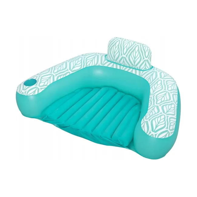 Кресло надувное для плавания Bestway Comfort Plush Pro 43719 145 х 120 см, бирюзовое
