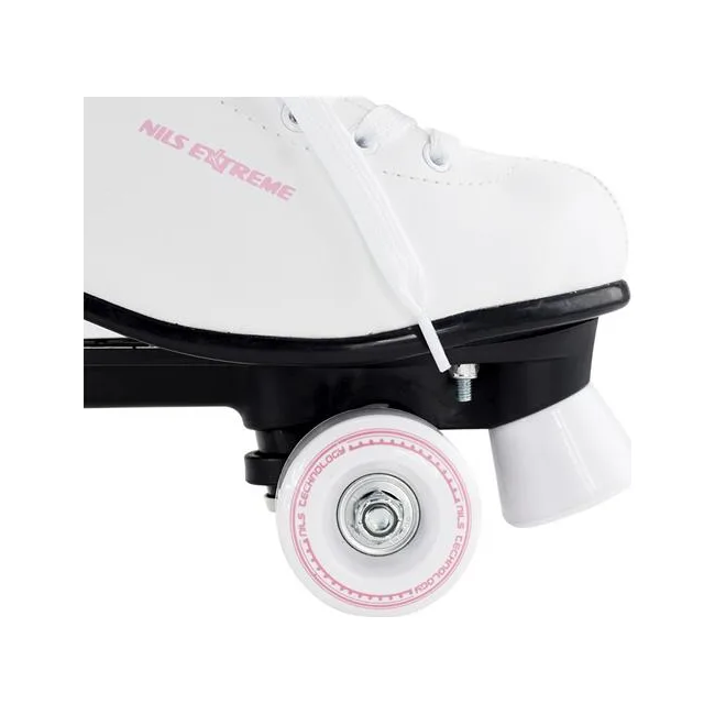 Роликовые коньки Nils Extreme NQ8400 размер 40, белые