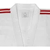 Кімоно для дзюдо Adidas Club з червоними смугами на плечах (білий) J350P
