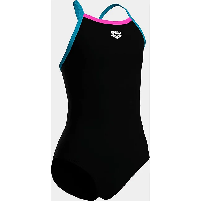 Купальник закрытый для девочек Arena SWIMSUIT LIGHT DROP SOLID черный (для детей)