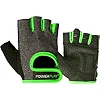 Перчатки для фитнеса PowerPlay 2935 женские Серо-Зеленые