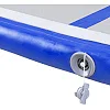 Килимок надувний Airtrack inSPORTline Airstunt 500x100x10 см, біло-синій