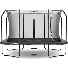Батут Zipro Jump Pro Quadro с внутренней сеткой 8 х 12 футов 366 x 244 см черный