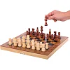 Шахматы шашки нарды 3 в 1 набор настольных игр деревянные ZOOCEN ZC7230
 29см x 29см х 2,5см