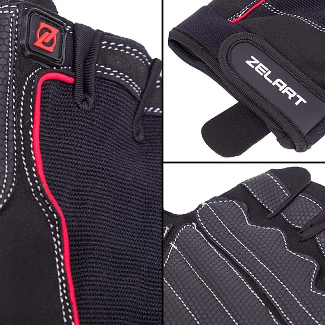 Спортивные перчатки
 ZELART

 SB-161566 (Черный)