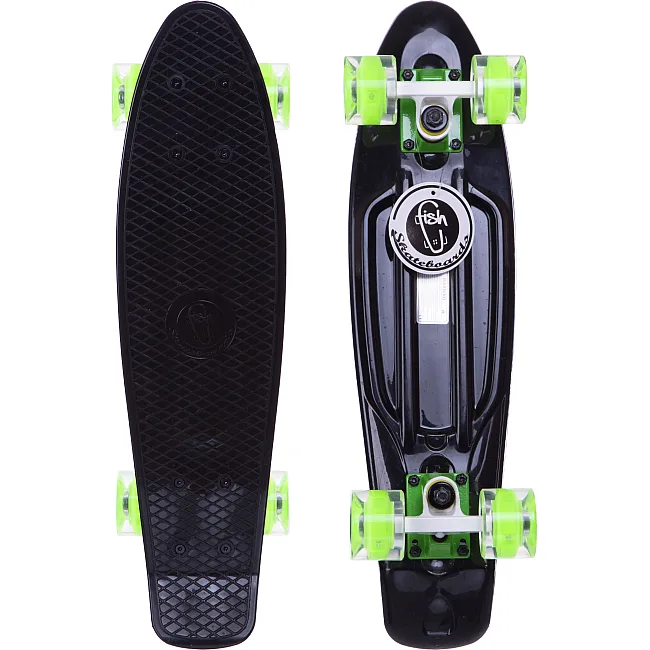Пенни борд Penny Board круизер пластиковый со светящимися колесами 22