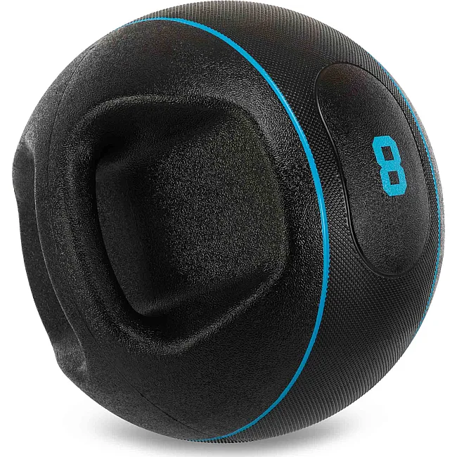 Медбол мяч медицинский двуручный с хватами LiveUp
 LP8111-8 8кг