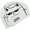 Шапочка для бассейна
 силиконовая юниорская MADWAVE
 Junior Cat M057306 (Белый)