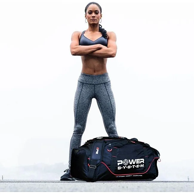 Спортивная сумка POWER SYSTEM PS-7010 Gym Bag Magna Black/Red