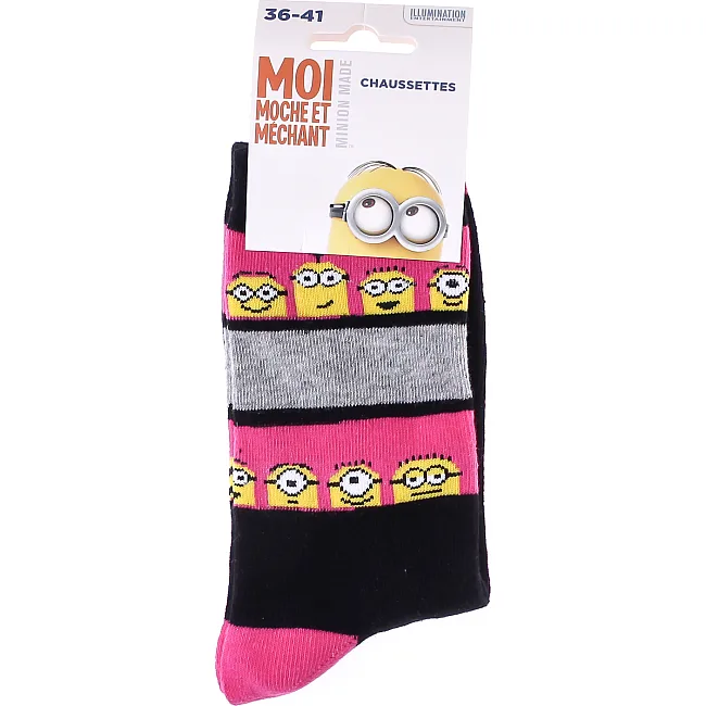 Носки MINIONS RAYURES SUR TIGE + MINION женские арт 13890131-7