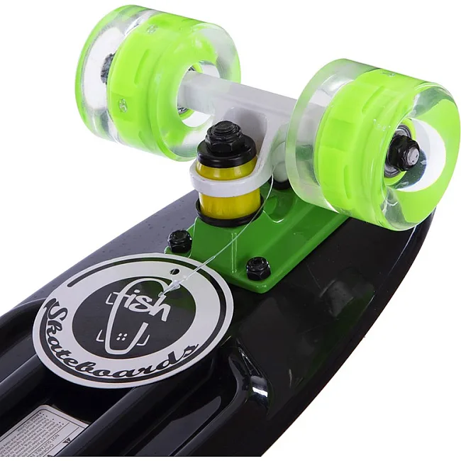 Пенни борд Penny Board круизер пластиковый со светящимися колесами 22
