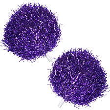 Помпони блискучі для чирлідингу з ручками SP-SPORT Pom-Poms C-1680 1шт (Фіолетовий)