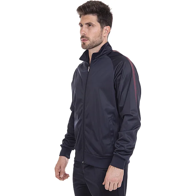 Спортивная кофта
 на молнии LIDONG LD-6806 (Темно-синий-бордовый)