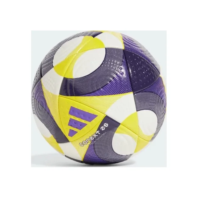 М'яч футбольний Adidas CNXT25 PRO білий, жовтий, фіолетовий