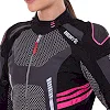 Мотокуртка женская NERVE 653-2 (Черный-розовый)