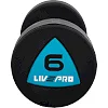 Гантели профессиональные
 с полиуретановым покрытием LiveUp LP8002-6 2шт по 6кг