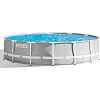 Басейн каркасний 21в1 INTEX 26720, 427 х 107 см + машина для створення бульбашок