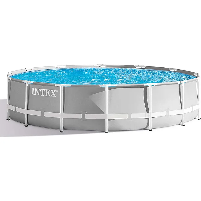 Басейн каркасний 21в1 INTEX 26720, 427 х 107 см + машина для створення бульбашок