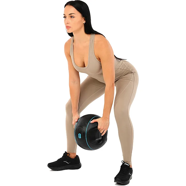 Медбол мяч медицинский двуручный с хватами LiveUp
 LP8111-8 8кг