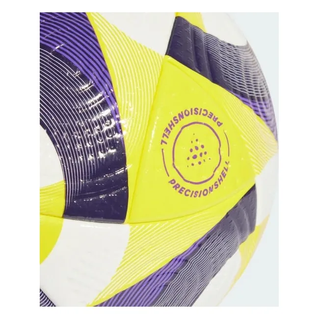 М'яч футбольний Adidas CNXT25 PRO білий, жовтий, фіолетовий