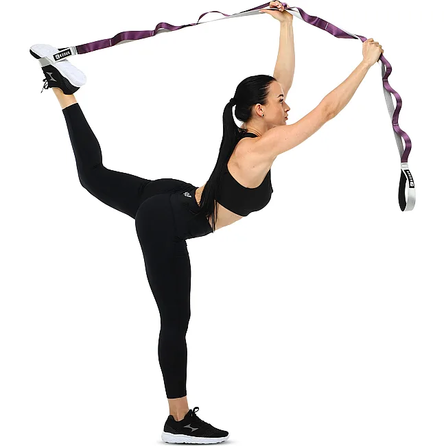 Лента стропа с петлями для растяжки STRETCHING STRAP EZOUS I-02 10 петель