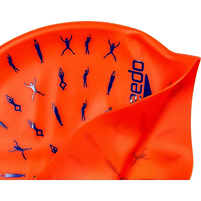 Шапочка для бассейна
 силиконовая юниорская SPEEDO JUNIOR SLOGAN PRINT 808386B966