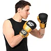 Распродажа! Перчатки для бокса PU HARD TOUCH BO-4439 (Черный-золотой)