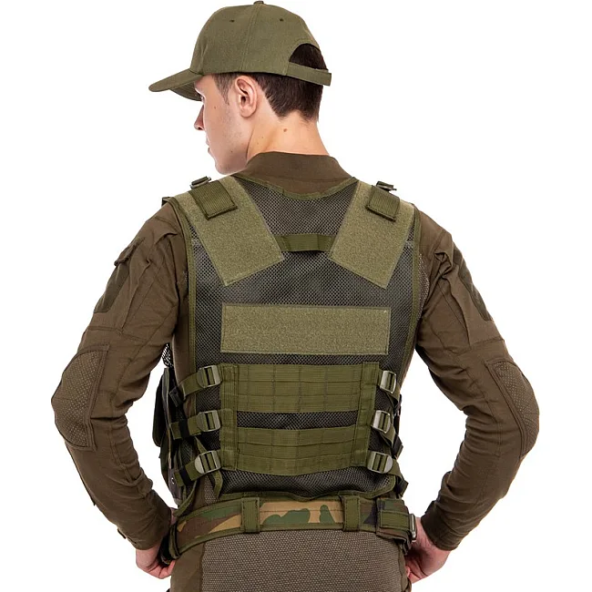 Разгрузочный жилет
 на 8 карманов MILITARY RANGERS
 TY-5720 (Хаки)