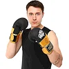 Распродажа! Перчатки для бокса PU HARD TOUCH BO-4439 (Черный-золотой)