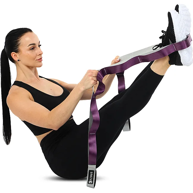 Лента стропа с петлями для растяжки STRETCHING STRAP EZOUS I-02 10 петель